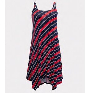 Torrid red white and blue dress